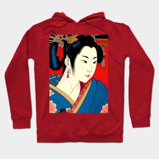 Geisha Study B in Japanese Style Hoodie